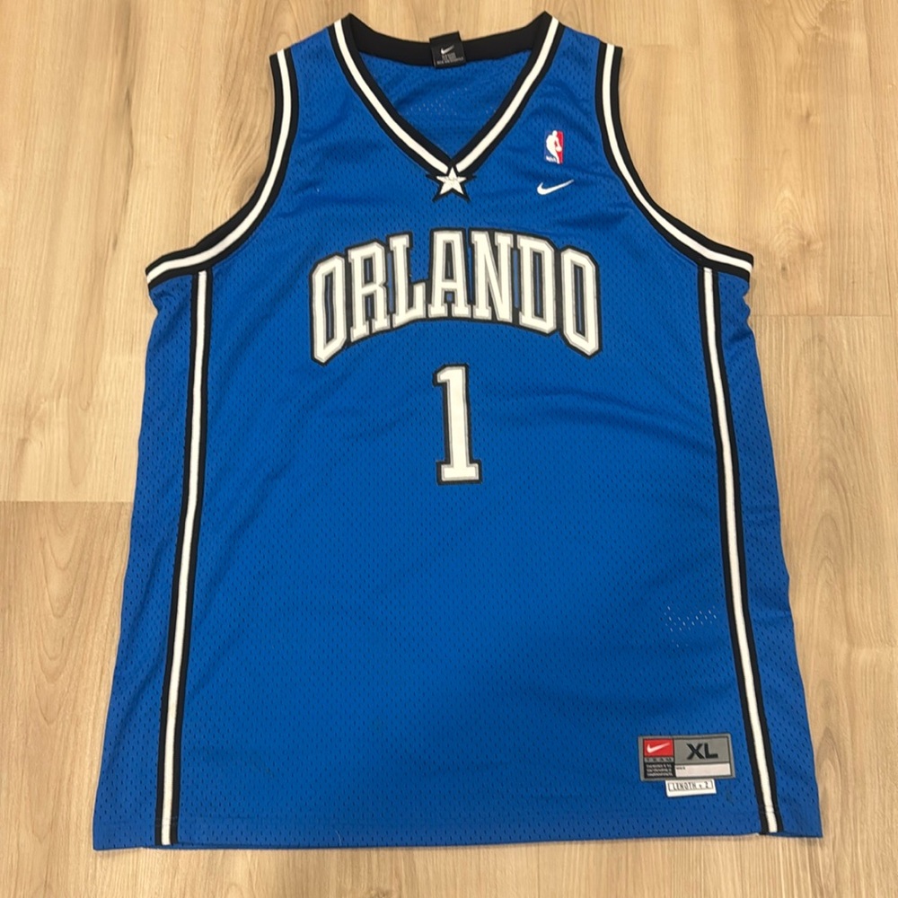NBA Orlando Magic Vintage #1 Tracy McGrady Nike Men's XL Jersey w/Length +2